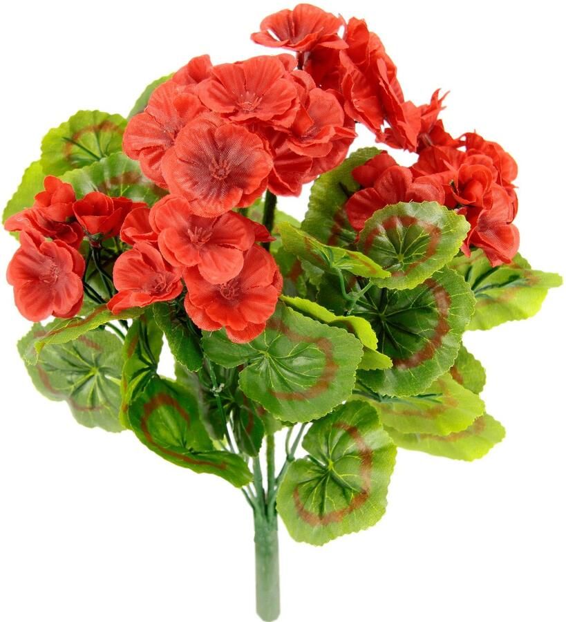 My home Kunstbloem Geranium Kunstgeraniums (2 stuks)