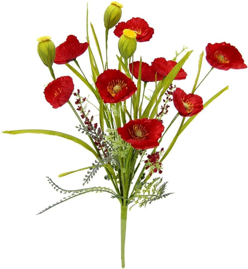 My home Kunstbloem Klaprozen (2 stuks)