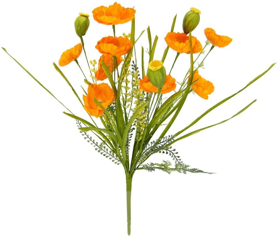 My home Kunstbloem Klaprozen (2 stuks)