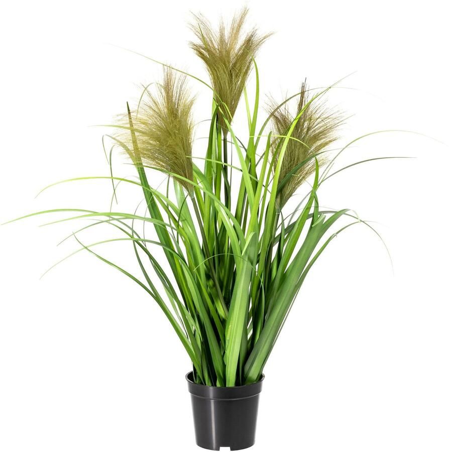 My home Kunstgras Janina Riet kunstplant in een pot (1 stuk)
