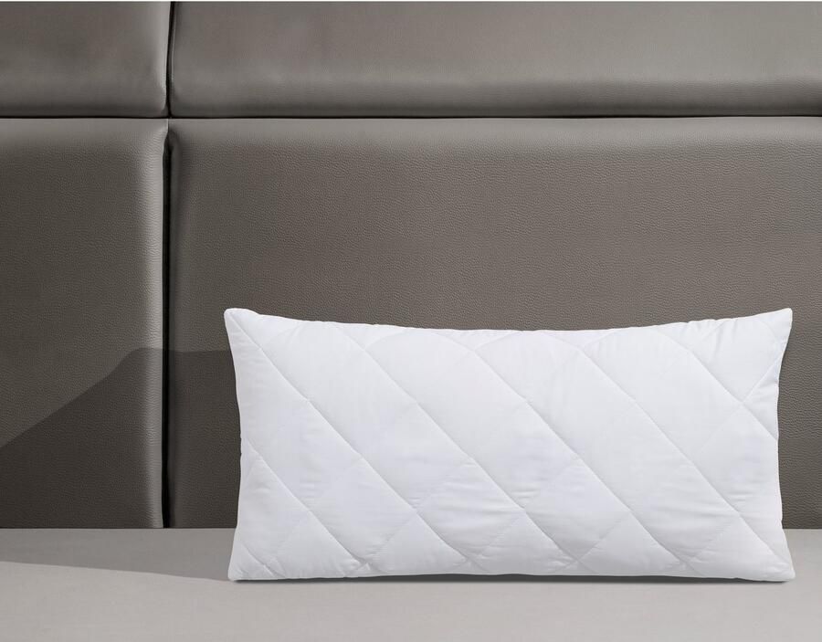 My home Microfiberkussen Microlux kussen 40x80 cm 80x80 cm Kussen in de kleuren: wit blauw roze & groen