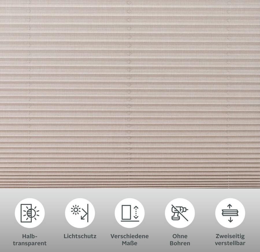 My home Plissé Willa NIEUWE UITGAVE in linnenlook (1 stuk)