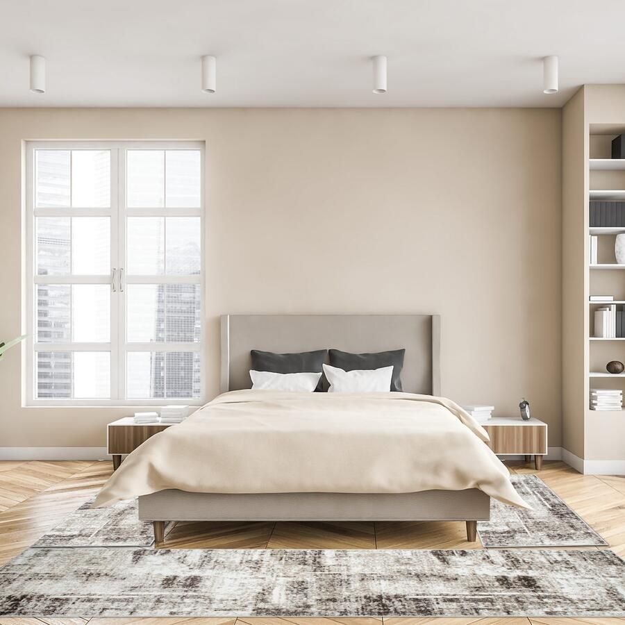 My home Set slaapkamerkleedjes Salsa met bijzonder zachte pool kortpolig in vintage-look dichte kwaliteit