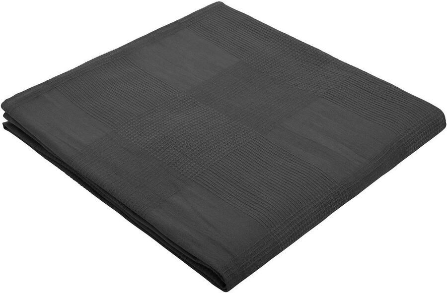 My home Sprei Mira lichte sprei van 100% katoen uni foulard zonder vulling