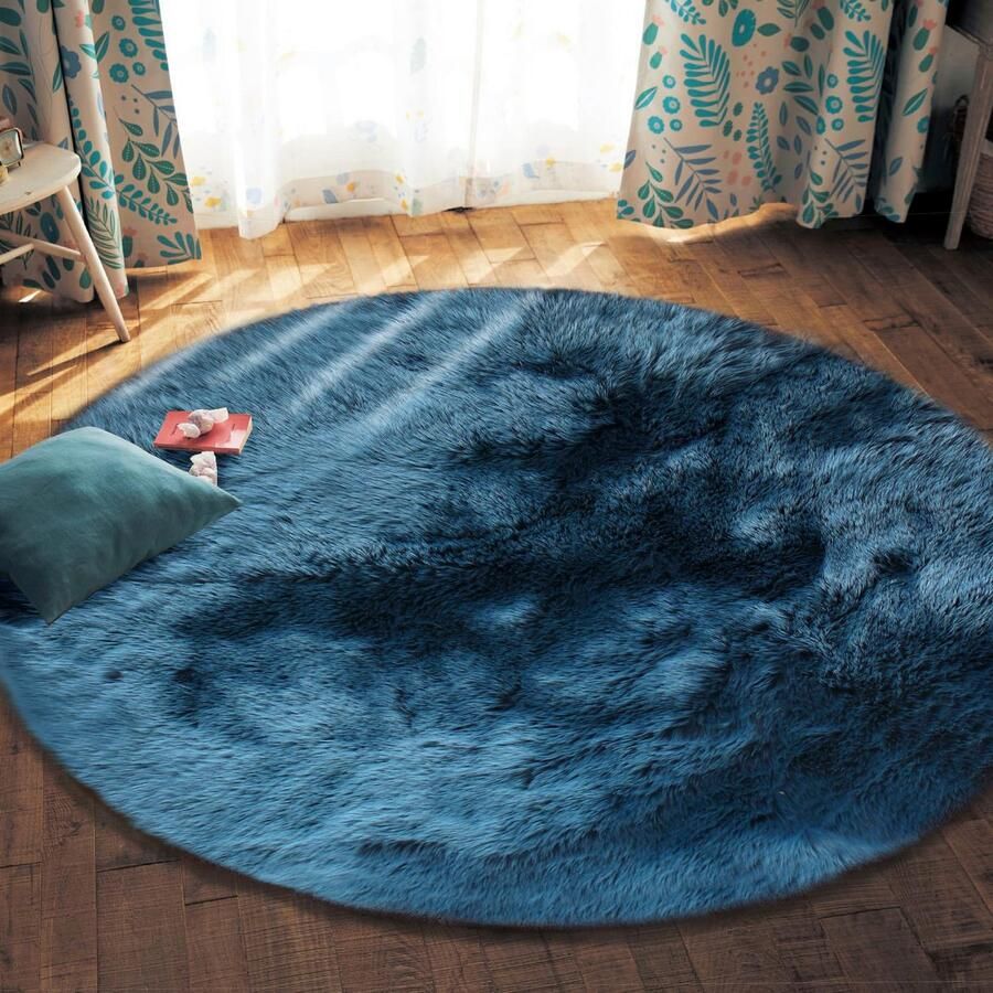 My home Vachtvloerkleed Dena hoogpolige tapijten Imitatiebont zacht unikleuren woonkamer slaapkamer eetkamer