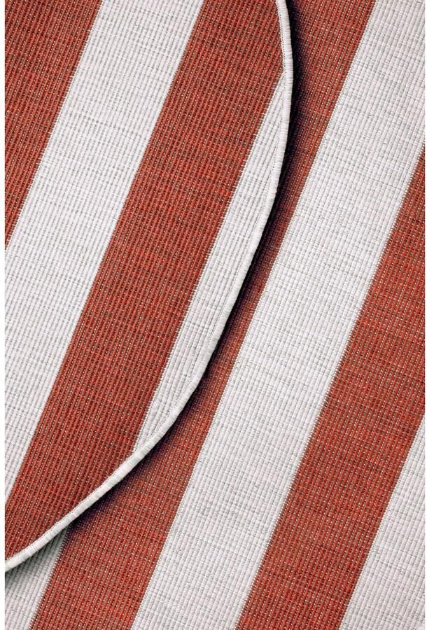 My home Vloerkleed Alan omkeerbaar tapijt Dubbelzijdig te gebruiken strepen Scandi weerbestendig voor binnen en buiten