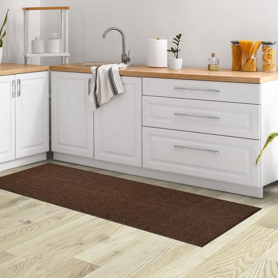 My home Vloerkleed Anna ook als loper verkrijgbaar Geschikt voor binnen en buiten sisal-look weerbestendig & uv-bestendig