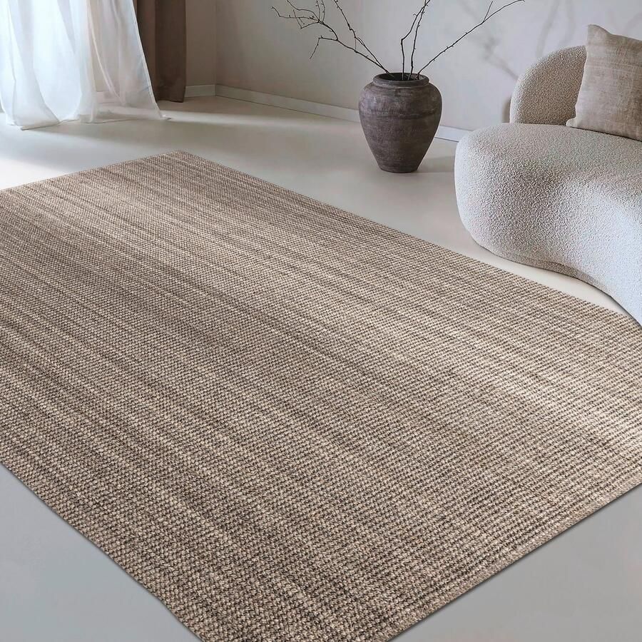 My home Vloerkleed Avot jute tapijt 100% jutevezel loper eetkamer woonkamer scandi