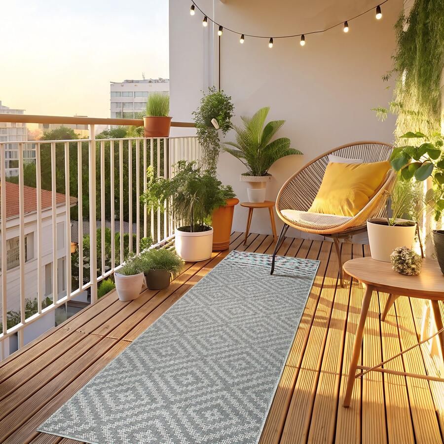 My home Vloerkleed Cordoba is ook als loper verkrijgbaar Geschikt voor binnen en buiten sisal-look weerbestendig & uv-bestendig boho