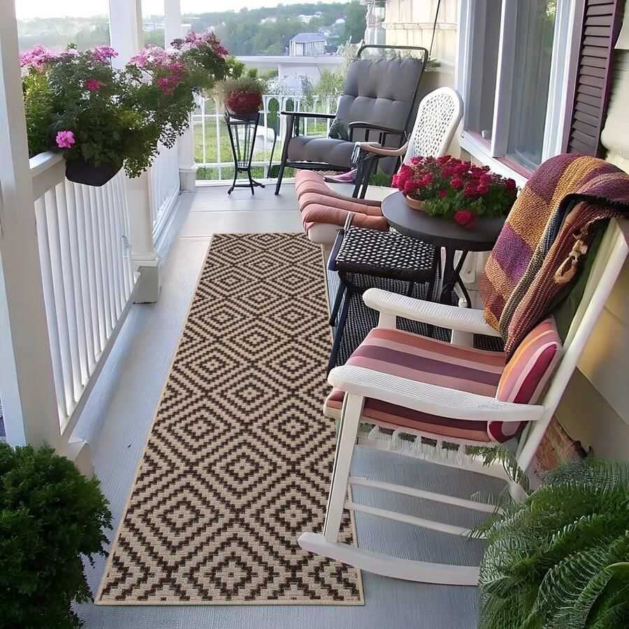 My home Vloerkleed Cordoba is ook als loper verkrijgbaar Geschikt voor binnen en buiten sisal-look weerbestendig & uv-bestendig boho