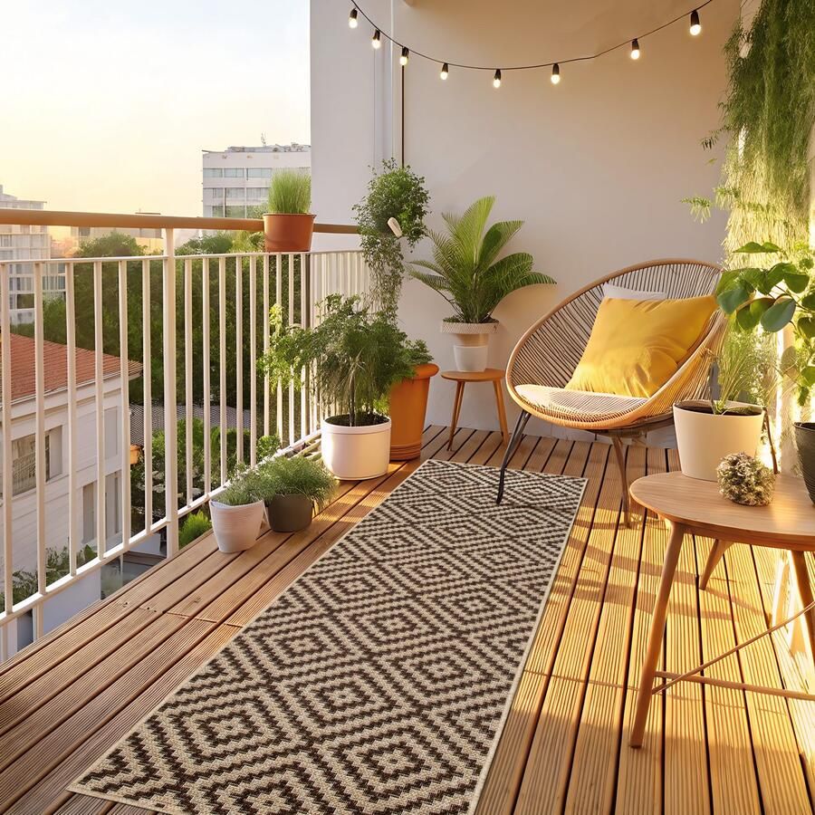 My home Vloerkleed Cordoba is ook als loper verkrijgbaar Geschikt voor binnen en buiten sisal-look weerbestendig & uv-bestendig boho