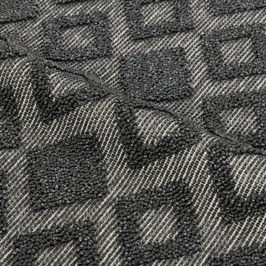 My home Vloerkleed Juliane Outdoor Hoog-laag structuur Boho geschikt voor buiten balkon terras