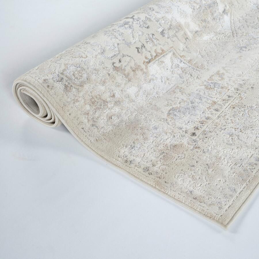 My home Vloerkleed Kylan discrete glans krimp-garen-effect in vintage-look dichte kwaliteit