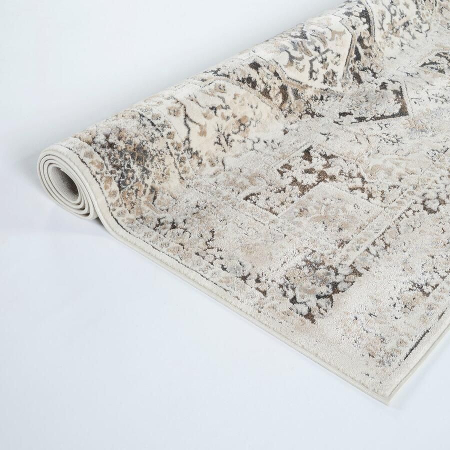 My home Vloerkleed Kylan discrete glans krimp-garen-effect in vintage-look dichte kwaliteit