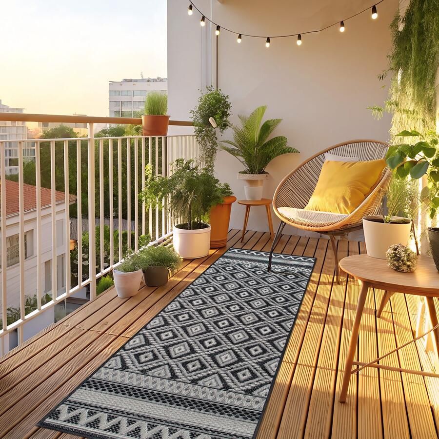 My home Vloerkleed Toronto is ook als loper verkrijgbaar Geschikt voor binnen en buiten sisal-look weerbestendig & uv-bestendig boho