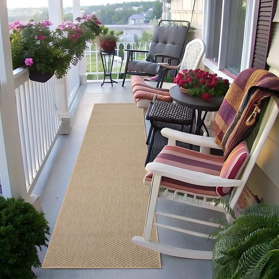 My home Vloerkleed Venetië is ook als loper verkrijgbaar Geschikt voor binnen en buiten sisal-look weerbestendig & uv-bestendig