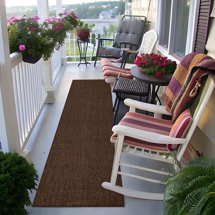 My home Vloerkleed Venetië is ook als loper verkrijgbaar Geschikt voor binnen en buiten sisal-look weerbestendig & uv-bestendig