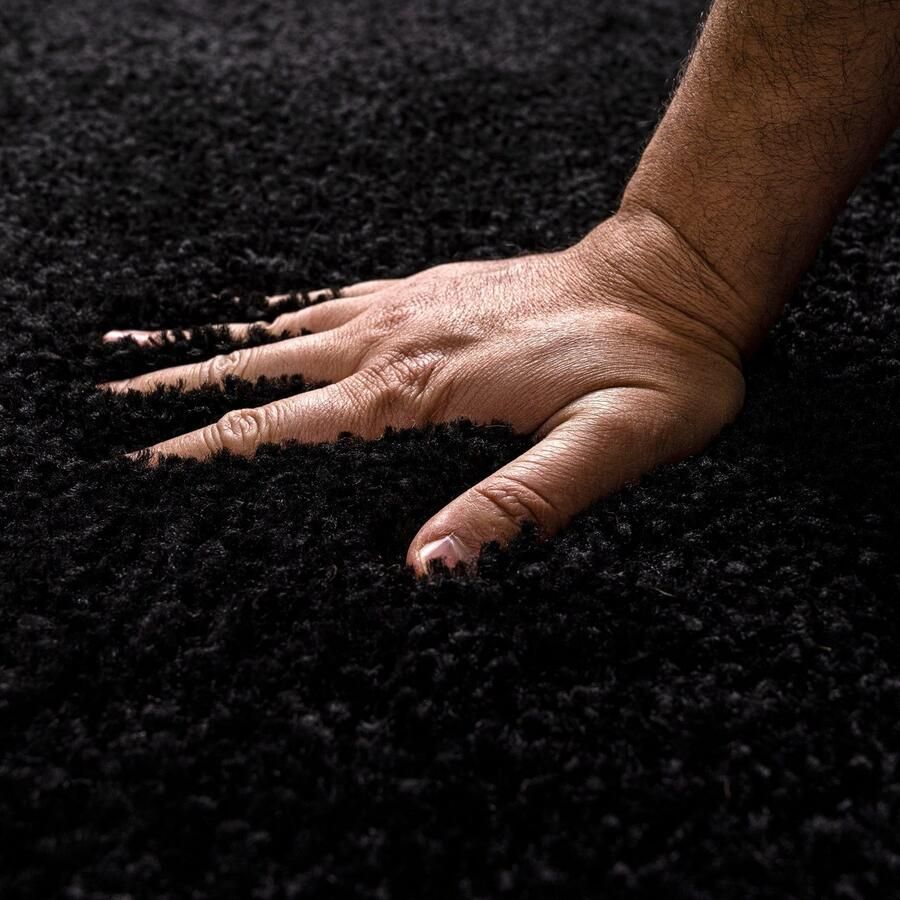 My home Vloerkleed Viva vloerkleed rond Unikleuren uni bijzonder zacht en behaaglijk