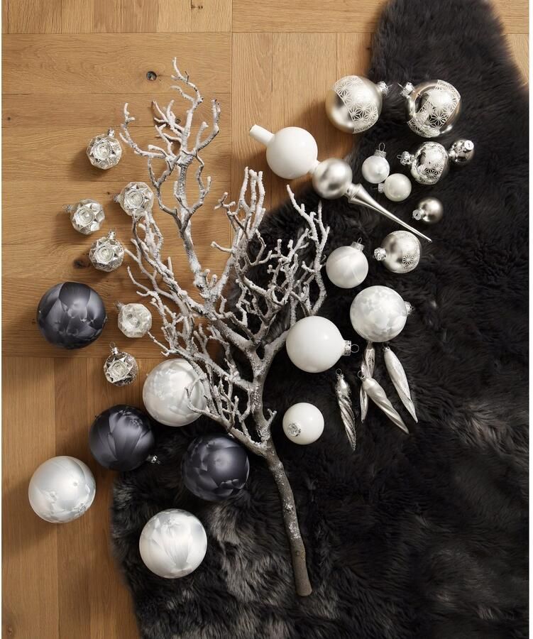 My home Winterse kunstplant Kerst versiering Deco-tak in frozen uitvoering