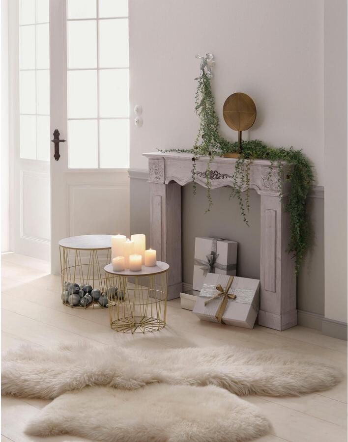 My home Winterse kunstplant Kerstversiering kerstguirlande Guirlande frozen lengte 180 cm