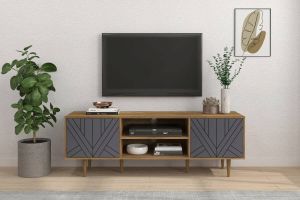Artistiq Living Artistiq TV-meubel 'Beckham' 160cm kleur Grijs Naturel