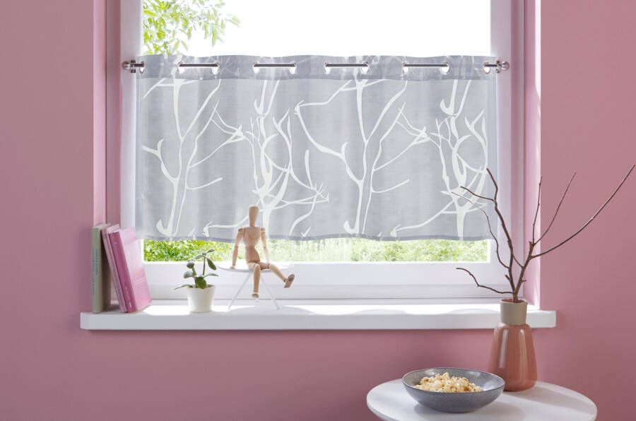 My home Valletje ANNA Halftransparant etskant viscose (1 stuk)