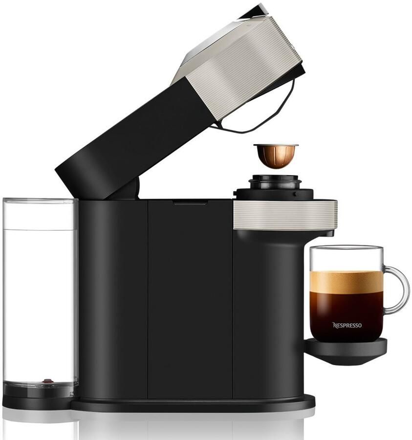 Nespresso Koffiecapsulemachine Vertuo Next Basic XN910B van Krups 54 % van gerecycled plastic incl. welkomstpakket met 12 capsules
