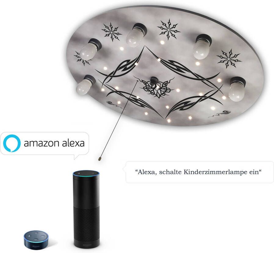 Niermann Plafondlamp Gothic Plafondlamp Gothic 'Amazon Alexa compatibel' (1 stuk)