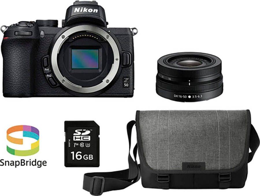 Nikon Systeemcamera Z 50 met de lens NIKKOR Z DX 16-50 mm 1:3.5-6.3