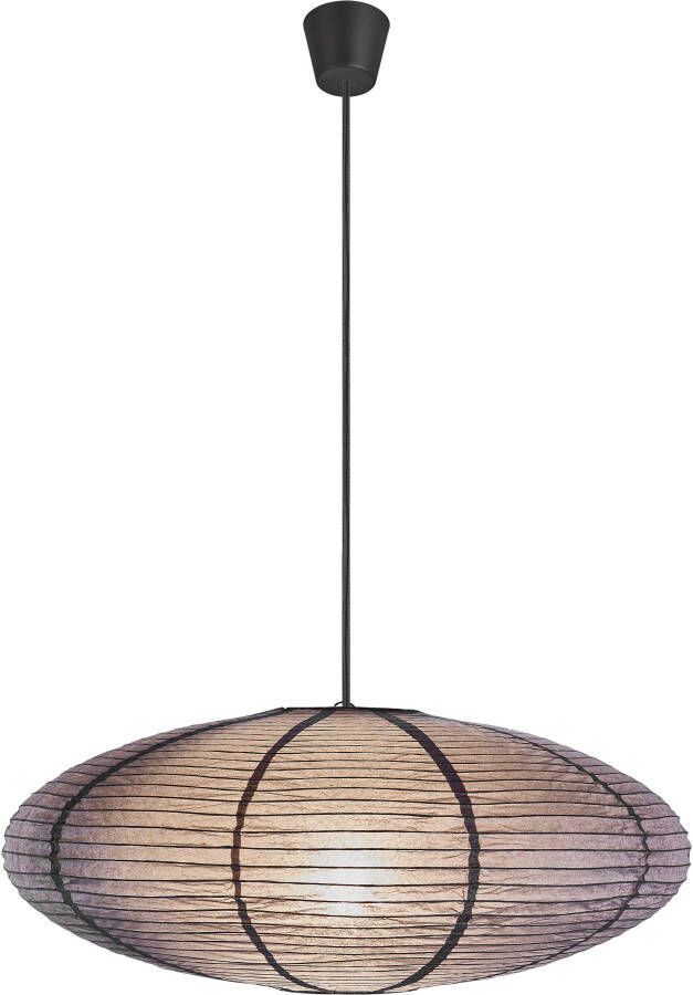 Nordlux Hanglamp Villo Natuurlijk materiaal retro-ontwerp biedt een zacht diffuus licht (1 stuk)