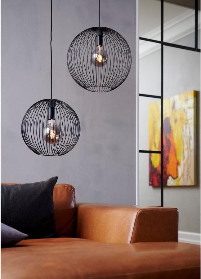 Nordlux Hanglamp Beroni Minimalistisch en industrieel ontwerp stabiele metalen behuizing (1 stuk)