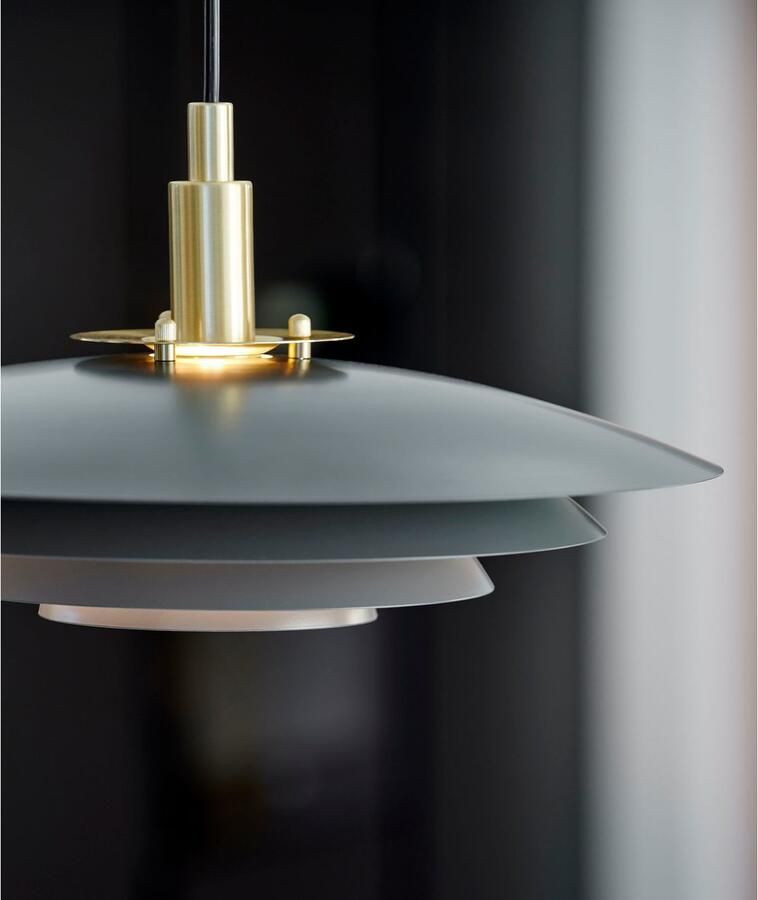 Nordlux Hanglamp Bretagne Scandinavische heldere en zachte lijnen koper-effect stabiele behuizing (1 stuk)