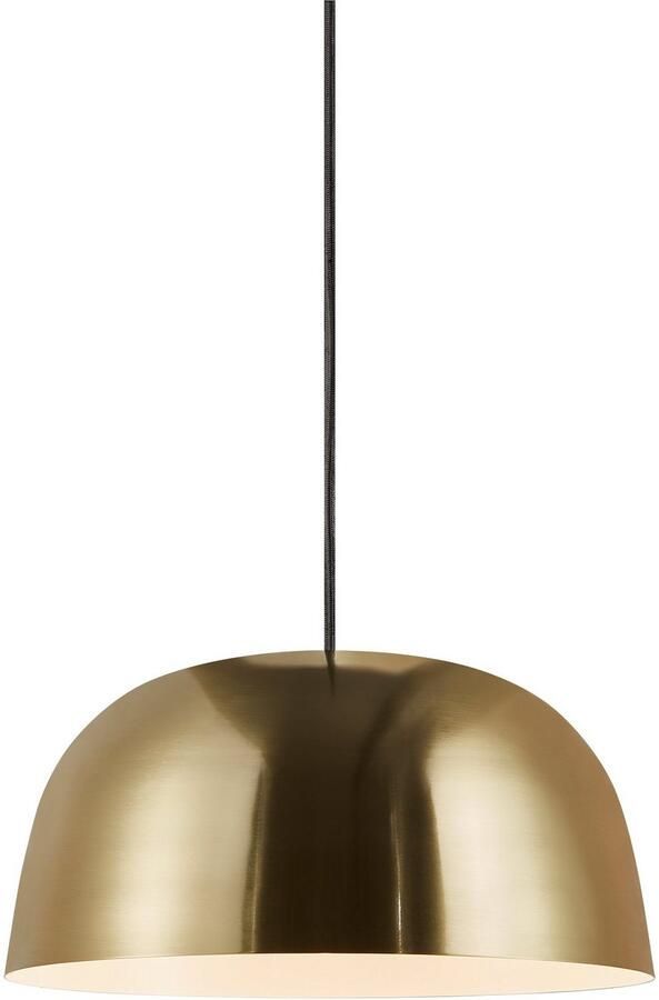 Nordlux Hanglamp Cera Hanglamp messing design textielkabel