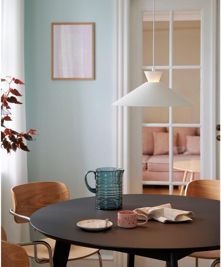 Nordlux Hanglamp Dial Noordse eenvoud met duidelijke lijnen decoratief uplight-effect (1 stuk)