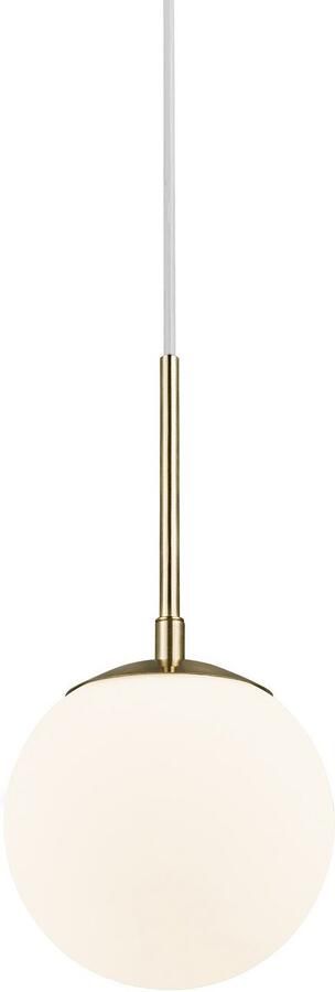 Nordlux Hanglamp Grant Hanglamp met de mond geblazen glas messing stijl