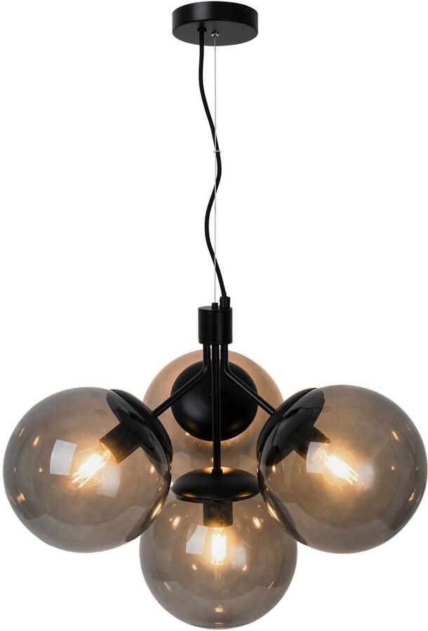 Nordlux Pendelarmatuur Ivona Zwart Metaal 4x E27 Max 28W - Foto 3