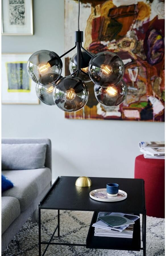 Nordlux Hanglamp Ivona Zwart 6xe27 - Foto 2