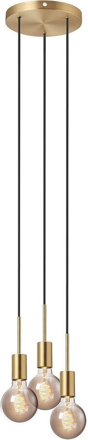 Nordlux Hanglamp Paco Messing ⌀22 6cm 3xe27 - Foto 3