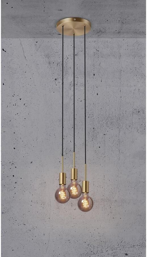 Nordlux Hanglamp Paco Messing ⌀22 6cm 3xe27 - Foto 2