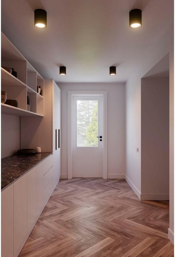 Nordlux Led-plafondlamp Landom Smart Long Dimbaar met Smart (binnen- en buitenring) IP44-bescherming (1 stuk)