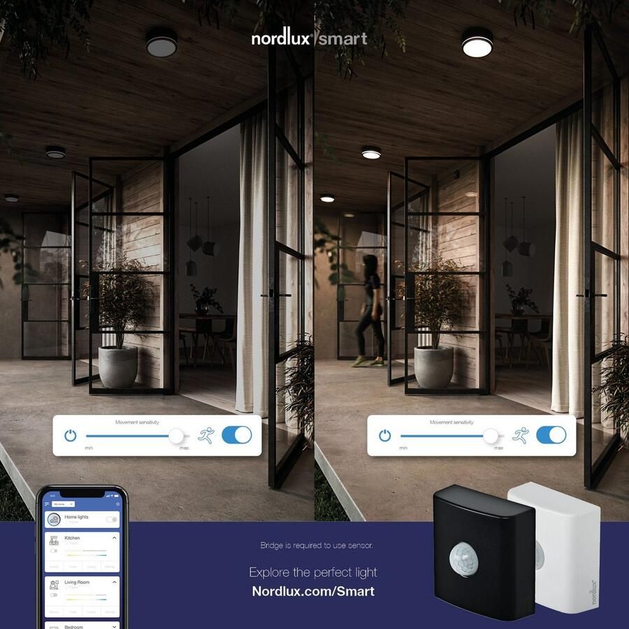Nordlux Sensor Smartlight Mobiele Smart Home sensor bewegings- schemeringsmelder