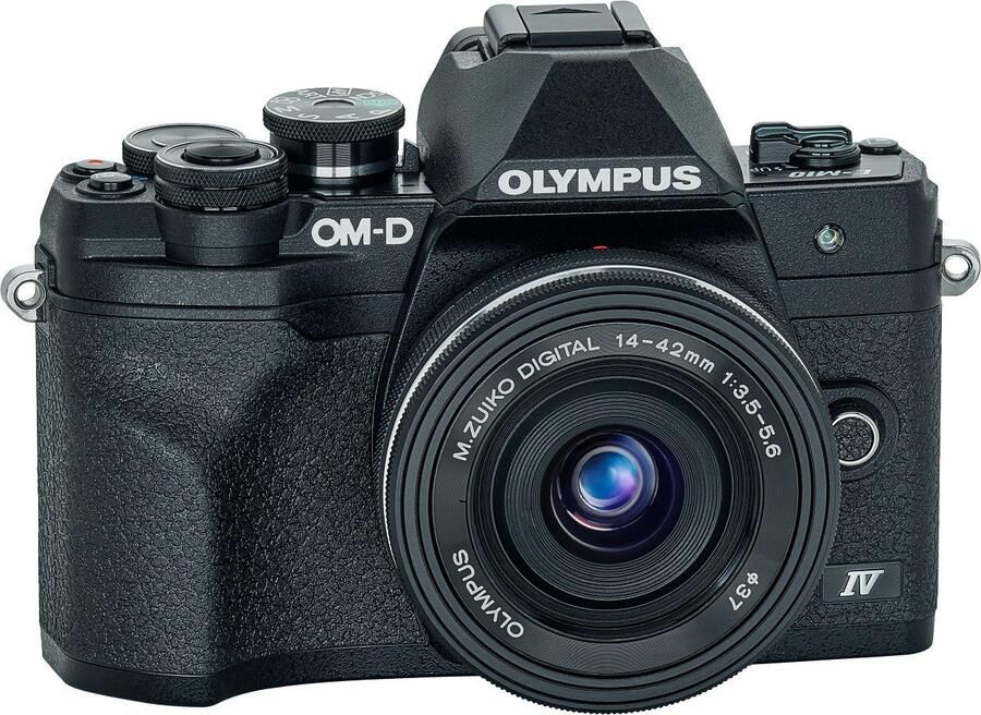 Olympus OM-D E-M10 Mark IV + ED 14-42mm Zwart | Systeemcamera's | Fotografie Camera s | 4545350053314