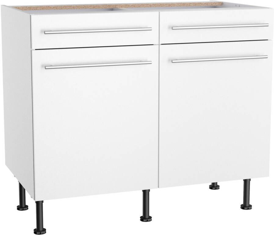 OPTIFIT Onderkast Bern2 Breedte 100 cm 2 deuren 2 lades 1 legplank