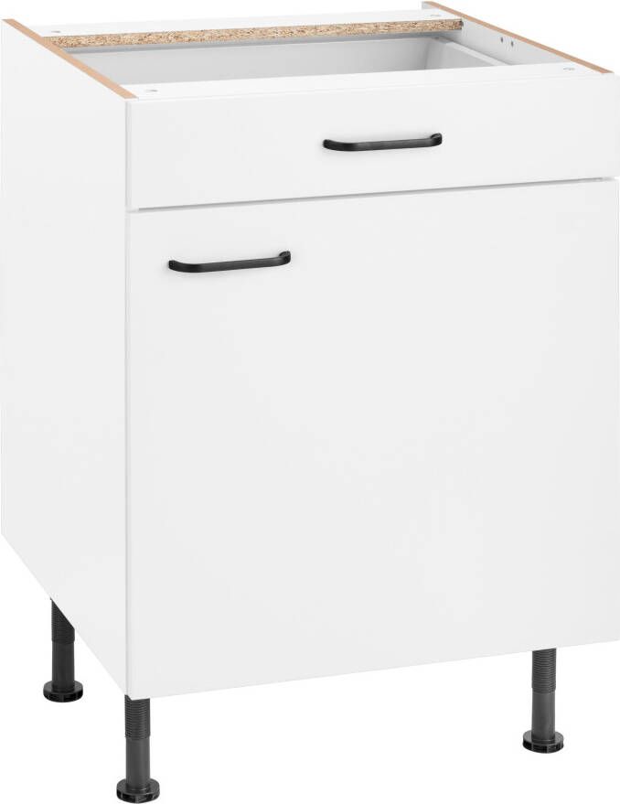 OPTIFIT Onderkast Elga met soft-closefunctie volledig uittrekbare lade metalen handgrepen breedte 60 cm