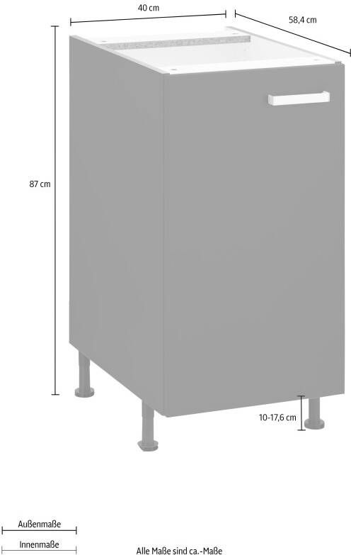 OPTIFIT Onderkast Parma Breedte 40 cm