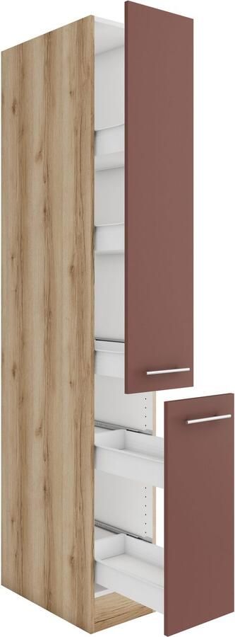 OPTIFIT Apothekerskast Bella Breedte 30 cm hoogte 206 8 cm 2 uittrekken