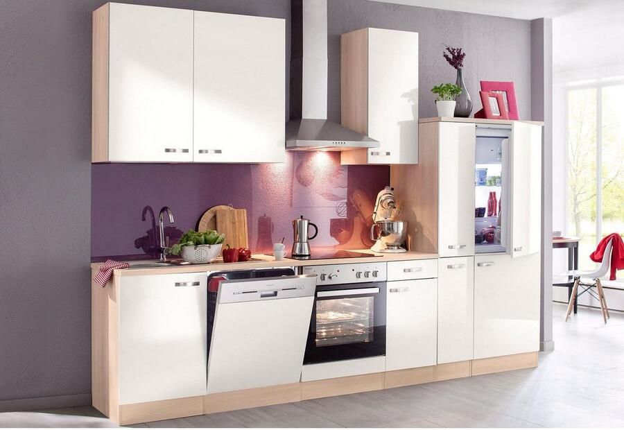 OPTIFIT Apothekerskast Faro 2 laden metalen grepen breedte 30 cm