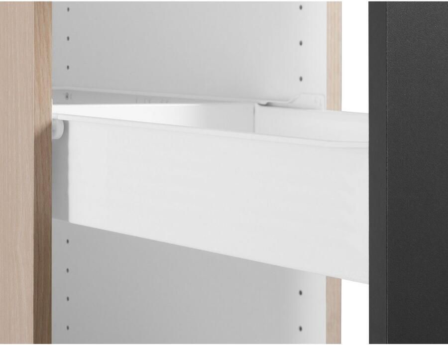 OPTIFIT Apothekerskast Faro 2 laden metalen grepen breedte 30 cm