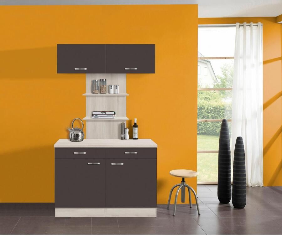 OPTIFIT Buffetkast Faro met metalen handgrepen breedte 120 cm