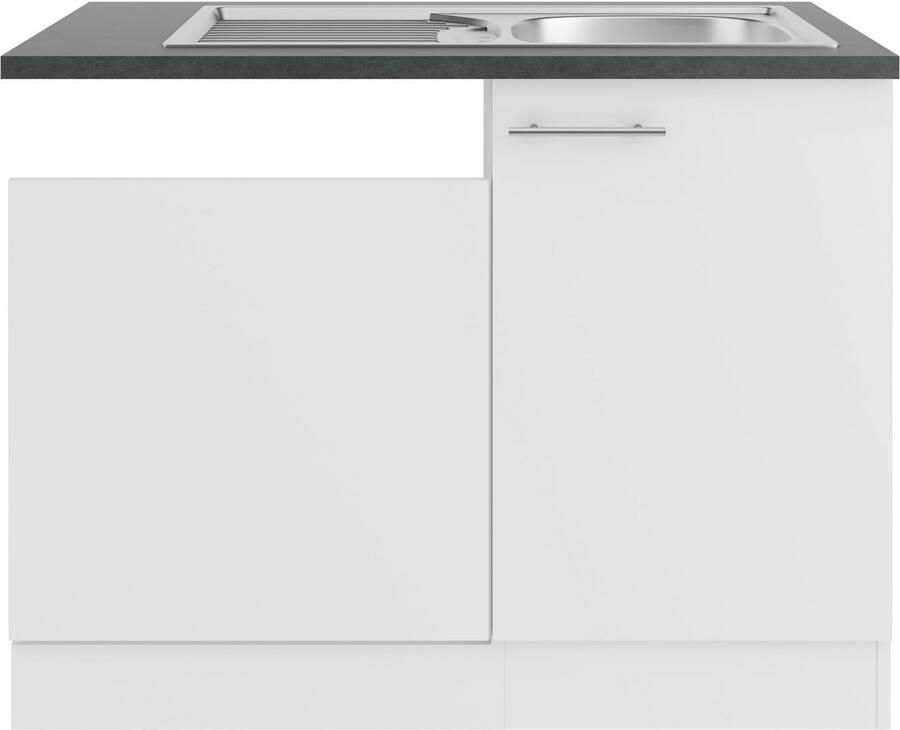 OPTIFIT Gootsteenkast Bella Breedte 110 cm voor gedeeltelijk geïntegreerde vaatwasser